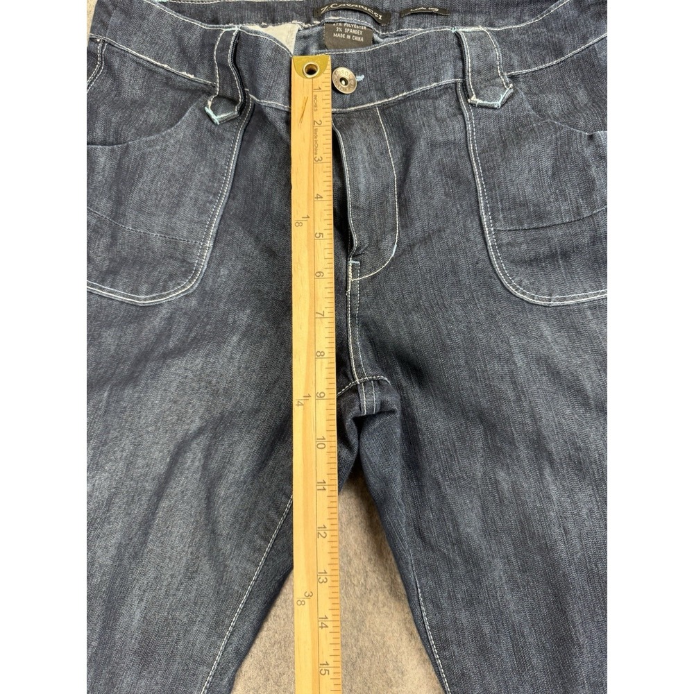 Z Cavaricci Wide Leg Jeans Womens Dark Wash Y2K Vintage Size 30 - Picture 4 of 9